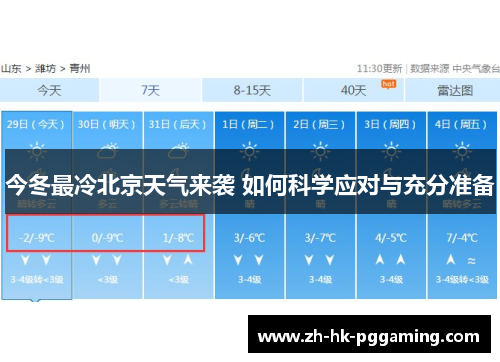 今冬最冷北京天气来袭 如何科学应对与充分准备